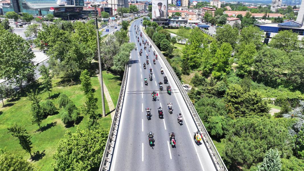 Motosikletlilerden İsrail Başkonsolosluğu önünde ‘soykırım’ protestosu 4